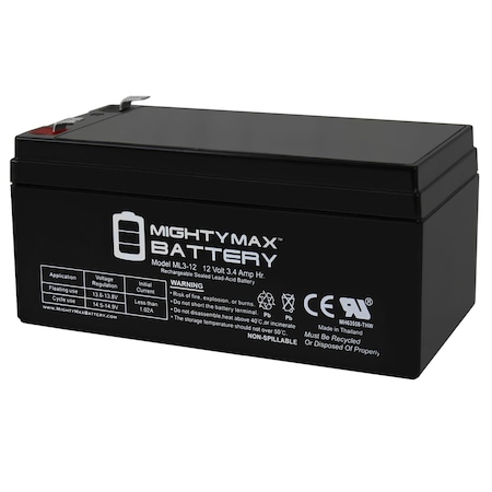 12V 3AH SLA Replacement Battery For Tote-L-Vac Portable Suction Unit